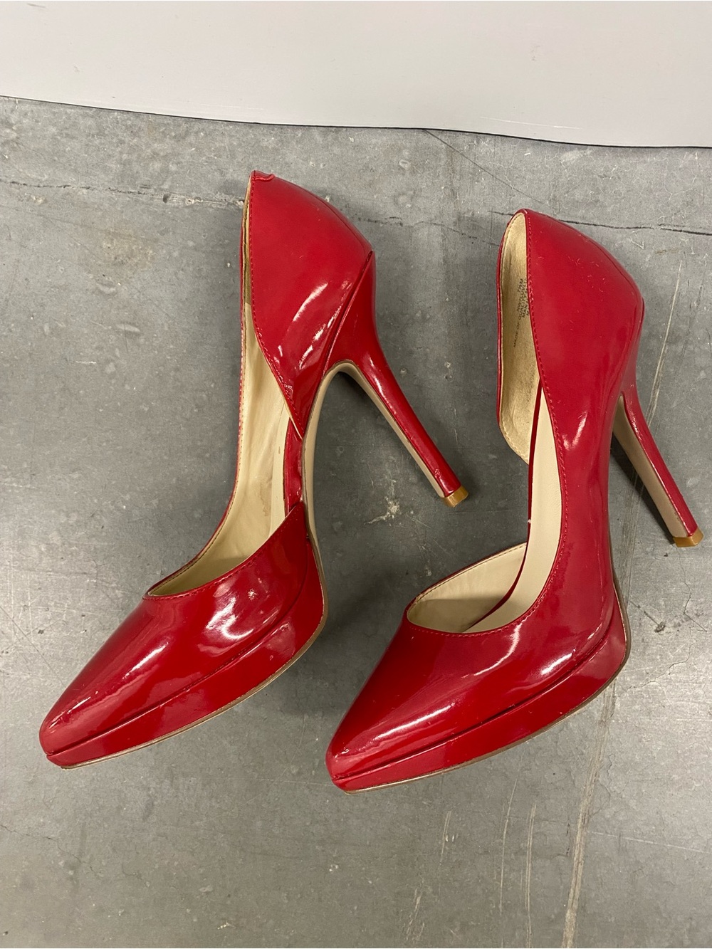 Nine West Red Patent Stiletto Pumps